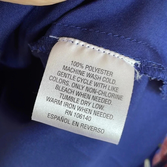 Maison Jules Blue Striped Floral Skeeveless Skater Dress - Picture 6 of 10